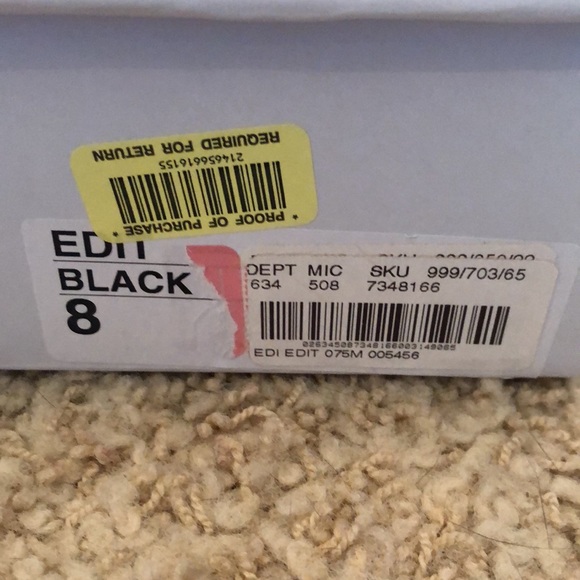 Steve Madden Black Edit Booties - Picture 7 of 8